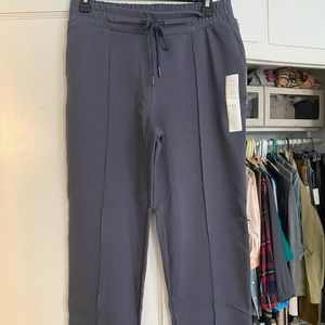 Blue high rise drawstring ankle pant size small